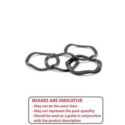1171802 | W0620-T-078-065-W3-C (Each) --- Spring Washers - 62x78.2x6.5 mm Wave - Carbon Spring Steel Washer