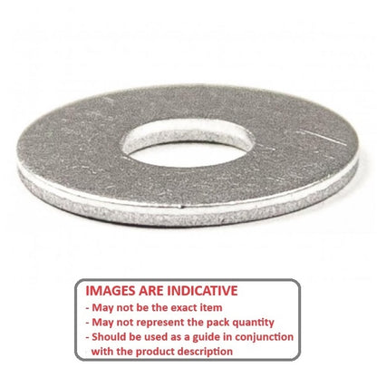 1071716 | W0064-F-016-010-AL (10 Pcs) --- Flat Washers - 6.35x15.875x1.02 mm Precision Shim - Aluminium Washer