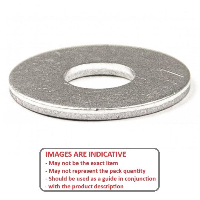 1078226 | W0064-F-016-010-AL (Pack of 10)  --- Flat Washers - 6.35x15.875x1.02 mm Precision Shim - Aluminium Washer
