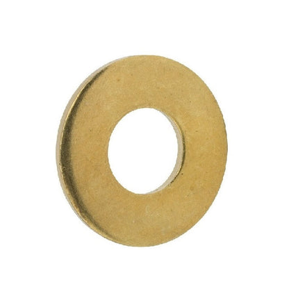1052196 | W0040-F-008-010-BN (PK-5) --- Through Bore Round Spacers - 4x8x1 mm - Brass - Nickel Plated Spacer