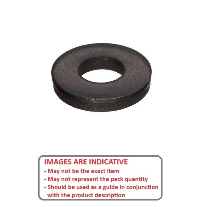 1081192 | W0080-F-023-040-HS --- Flat Washers - 8x23x4 mm Commercial - Carbon Spring Steel Self Finish Washer