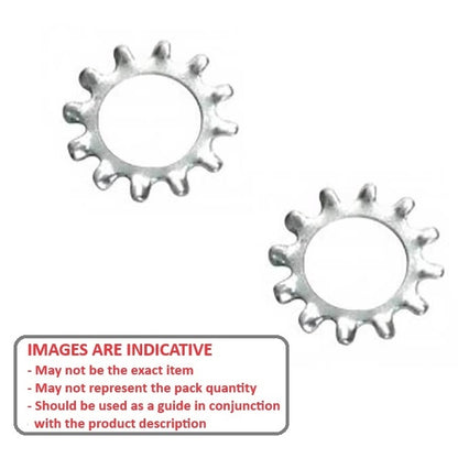 1044717 | W0030-LE-007-005-CZ (50 Pcs) --- Lock Washers - 3x7.4x0.5 mm External Tooth Washer