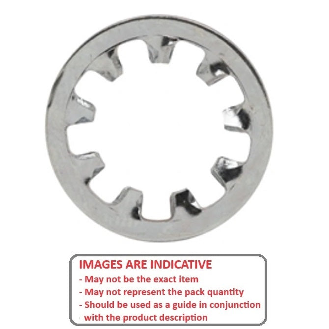1054844 | W0042-LI-008-005-S4 (10 Pcs) --- Lock Washers - 4.17x8.3x0.5 mm Internal Tooth Washer
