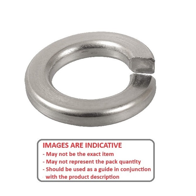 1044331 | W0030-T-006-010-L-S4 (100 Pcs) --- Lock Washers - 3x5.6x1 mm Split - Stainless Steel 303 Similar to A2, 304, 18-8 Washer