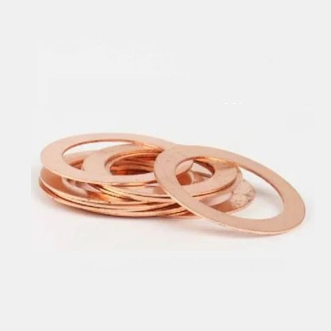 Flat Washers - 6.35x9.525x0.533 mm Precision Shim - Copper 110 Washer