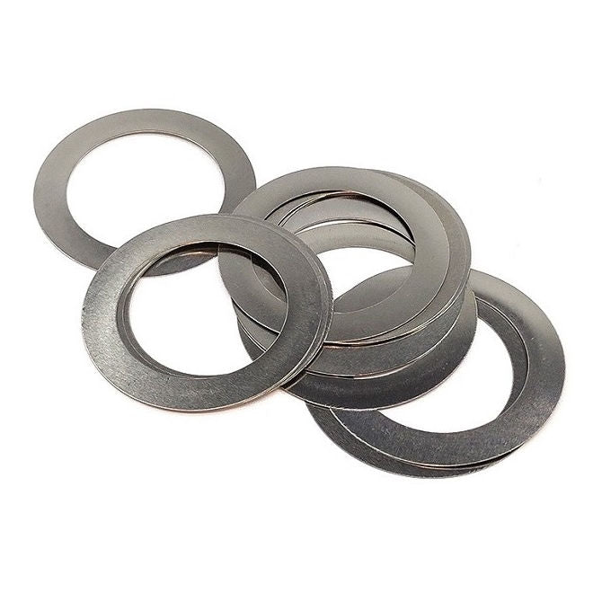 1118194 | W0190-FP-026-0020-CL (50 Pcs) --- Flat Washers - 19x26x0.2 mm Precision Shim - Carbon Spring Steel Self Finish Washer