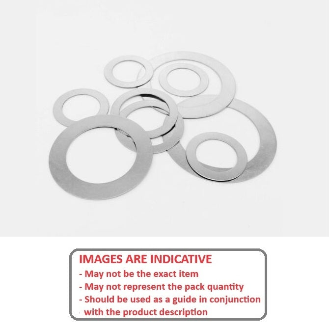 1151463 | W0318-FP-044-0008-S4 (Pack of 5)  --- Flat Washers - 31.75x44.45x0.076 mm Precision Shim - Stainless Steel 18-8 Similar to A2, 303, 304 Washer