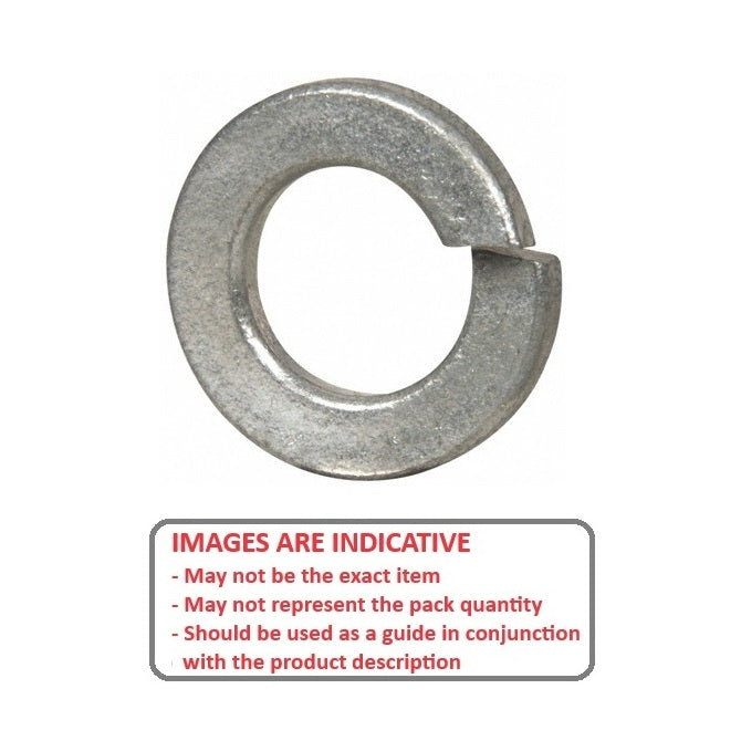 1047501 | W0032-T-006-008-L-CZ (20 Pcs) --- Lock Washers - 3.18x6.2x0.8 mm Split Washer