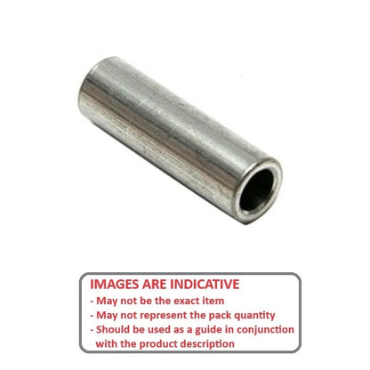 1059684 | W0049-F-008-191-AL (323 Pcs) --- Through Bore Round Spacers - 4.88x7.938x19.05 mm - Aluminium Spacer