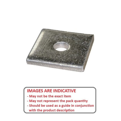1110591 | W0159-SQ-051-064-S4 --- Square Washers - 15.875x50.8x6.35 mm Heavy Duty - Stainless Steel 303 PV Similar to A2, 304, 18-8 Washer