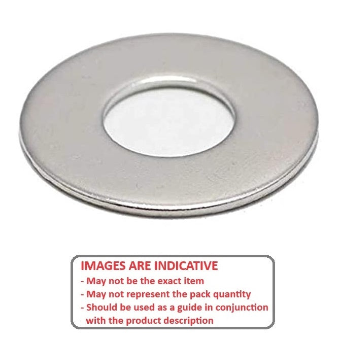 1101538 | W0127-F-016-0160-S3 (Each) --- Through Bore Round Spacers - 12.7x15.875x1.6 mm - Stainless Steel 304 Similar to A2, 18-8 HRB80 Spacer
