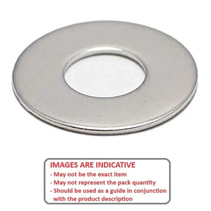 1070612 | W0064-F-010-0040-S3 (PK-5) --- Flat Washers - 6.35x9.525x0.4 mm Precision Shim - Stainless Steel 304 Similar to A2, 18-8 HRB80 Spacer