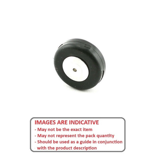 1149342 | WH-PL-038-032-TW --- RC Plane Wheels Hobby - 38.1 Tailwheel - - - Natural Rubber Wheel