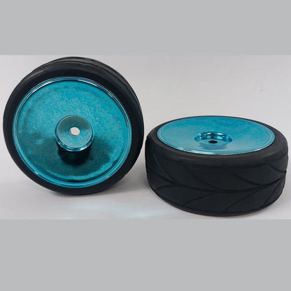 1043563 | WH-XR-063-26-A-BL-SOL (2 Pcs) --- RC Car Wheels Hobby - Rim Colour Blue Solid - Black Tenth Scale - Plastic Wheel