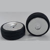 RC Car Wheels Hobby - Rim Colour Bright Silver Solid - Black - Plastic