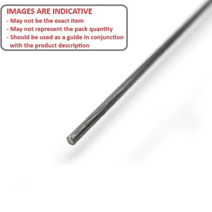 1002800 | WI-00813-000914-SP (Length) --- Straight Lengths Wire - 0.813 mm - 0.9 Mtr  - Carbon Spring Steel