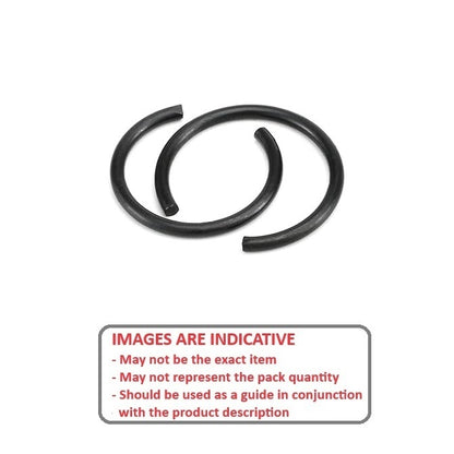 1050615 | WRE-0040-RD-O --- External Retaining Rings - 3.96x0.56x3.61 mm - Spring Steel